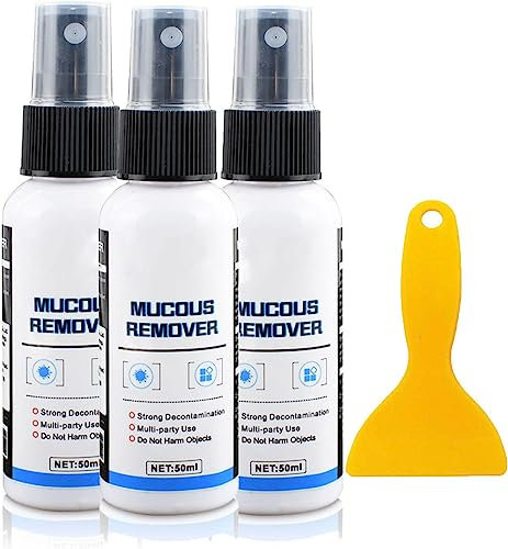 Allzweck-Klebstoffentferner, multifunktionaler Klebstoffentferner, Schleimlöser zum Entfernen von Kleber, schnelles Reinigungsspray für Autoglasetiketten und Aufkleber für Autofensterfolien (3 Sets)