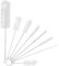 Dinghaole Small Bottle Brush Set, 8 Piece Nylon Straw Cleaning Brush Pipe Brush - For Cleaning Narrow Neck Water Bottles Baby Bottle Jars Teapot Spouts