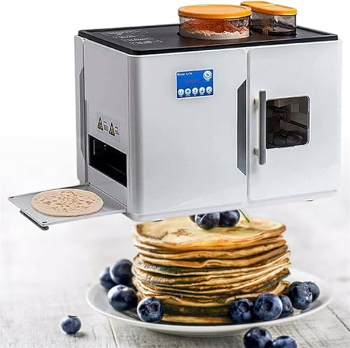 Tortilla Press,Electric Tortilla with Foldable Handle Pancake Flatbreads Pita Making Machine Fully Automatic Roti Maker One Key to Make 20 Pcs/One Time for Chapati,Flour Tortilla,Tawa,Dosa