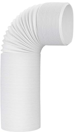 Tubo flexible para aire acondicionado portátil – Tubo de ventilación para CA, de repuesto para instalación de ventana, puerta corredera de garaje, fácil instalación