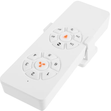 SOLUSTRE Telecomando Velocità da Ventilatore 6 Luce, Soffitto | Controllo Wireless con Inverter e Temporizzazione 1 2 4 8 Ore, Bianco, per Ufficio e Soggiorno