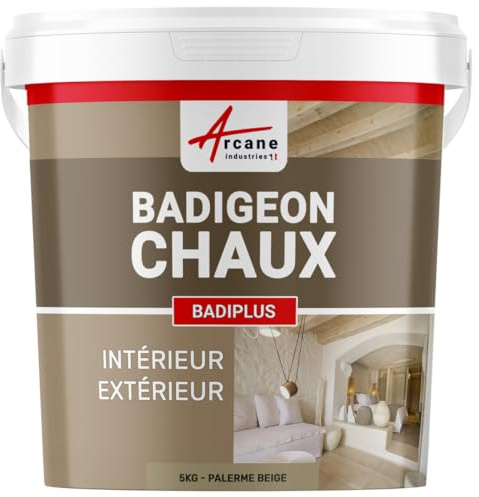 ARCANE INDUSTRIES Jabelga de Cal para Paredes Interiores y Fachadas Exteriores - BADIPLUS - Palermo - Beige