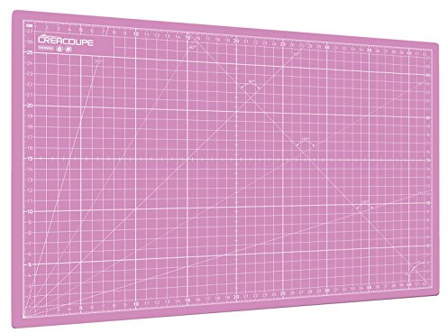 Tapis de découpe auto-cicatrisant ROSE 45x30cm (A3), gradué en CM, surface matte antidérapante - planche de découpe pour couture,patchwork,cutter rotatif