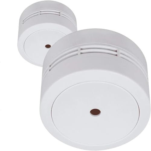 ELRO FS781021 FS7810 VDS Mini rilevatore di Fumo con Batteria 10 Anni 2-Pack, Bianco, 2 Stück, Set di 2 Pezzi