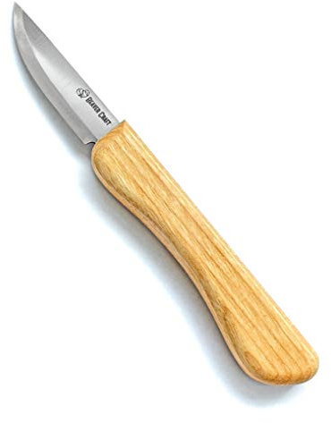 BeaverCraft, Schnitzmesser C1M – Kleines Sloyd-Messer – Holzschnitzmesser-Werkzeuge für Anfänger – Klinge aus Kohlenstoffstahl mit Scandi-Schliff – Schnitzwerkzeuge für Anfänger