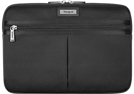 Targus TBS952GL Housse Mobile Elite pour Ordinateur 11 à 12 – Housse d'ordinateur avec Poche pour Accessoires – Protection Ordinateur matelassée & résistante – Noir
