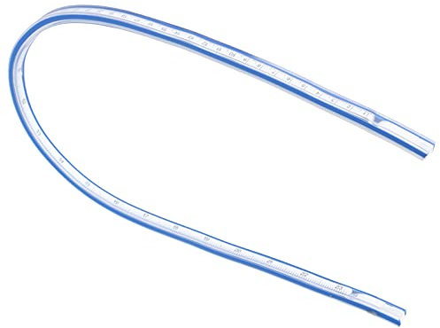 Entatial Biegbares Maßband, Flexibles Kurvenlineal, robust, flexibel zum Zeichnen und Nähen für Holzbearbeitungsprojekte(60cm Schlangenlineal)