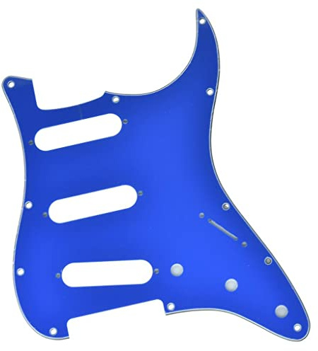 KAISH Pickguard ST/Strat Style Pickguard SSS Pick Guard für USA/Mexico Stratocaster/Strat Blue 3-lagig