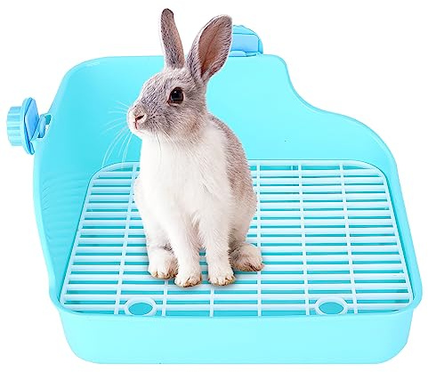 Esenlong Inodoro de Plástico para Mascotas y Animales Pequeños - Caja de Arena para Conejillos de Indias y Conejos