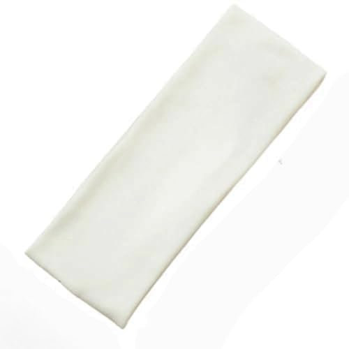 NARAMAKI Fascia Elastica per Capelli - 1 Fascia Elastica 100% Cotone Donna Uomo - Fascia per Sport Accessori Mare Piscina (BIANCA)