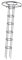 MagiDeal Treillis d'obélisque de Jardin, Cadre de Tour de Parapluie Vertical, Cadre d'escalade pour Plantes, Cage de Support de Fleurs d'extérieur pour vignes, 210 cm de Hauteur