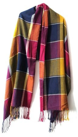 PACKOVE Schal scarf feichtucher Braut Umhang rebozos para mujer nickituch damen kariert Abendkleid Fräulein