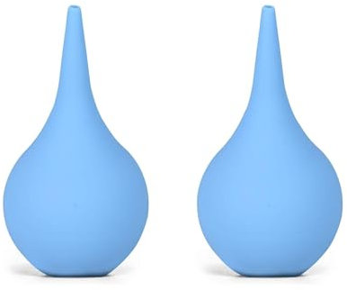 CINOCA Lot de 2 seringues pour retirer le cérumen - Bleu - 56,7 g - Idéal pour les oreilles de bébé - Nettoyage doux et sûr