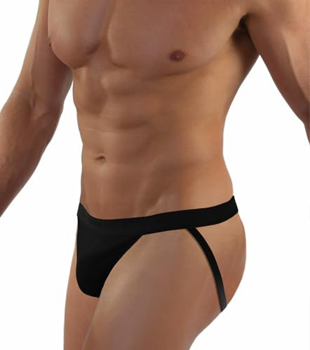 sesto senso Herren Jockstrap String Thong Sexy Slips Tanga Briefs mit Offenem Schritt