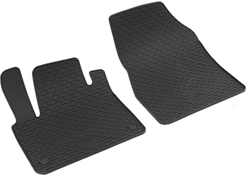 WALSER DirtGuard Gummi Fussmatten Auto für Mercedes-Benz Citan (W420) 09/2021-Heute, Renault Kangoo III 06/2021-Heute, Nissan Townstar Evalia 05/2024-Heute, 100% passgenaue Auto Fußmatten