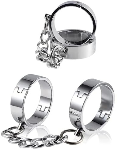 Guspiun Paar Handschellen Sm Fetisch Bondage Fußfesseln Handgelenks Fesseln Rollenspiel Halsband Sklaven Intime Metall BDSM Paar Erwachsene Slave Sex toys (Herren Fußfesseln)