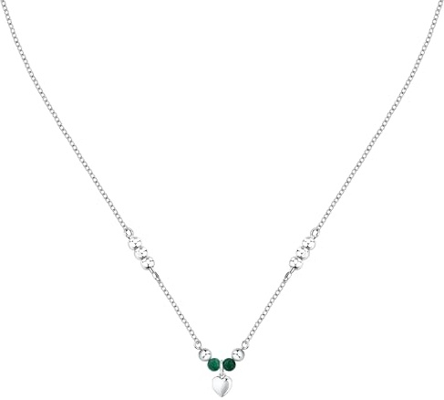 Morellato Collana Donna in Acciaio con Cuore, Collezione TALISMANI, Regalo Fidanzata - SAIX20