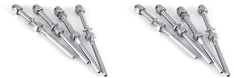 Confezione da 20 Tenditori per Cavi Filettati, Terminale di Raccordo per Tensione con Perno Filettato per Ringhiera per Cavi in ​​acciaio Inossidabile per Sistemi di Ringhiera