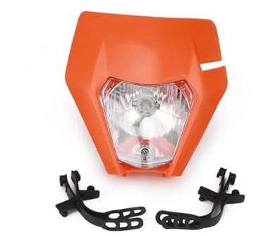 MKBHD Fit For KTM EXC XCF SX SXF XC XCF SMR CR YZF DRZ Supermoto 125 150 250 350 450 530 Motorcycle S2 Head Light Headlight Headlamp Lamp(Orange)