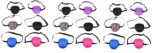 Beavorty Pirate Eye Patch 18 Stk Piraten- Augenklappe Aus Stoff Augenklappe Für Brillen Augenpflaster Kinder Augenklappe Kinder Schnapsgläser Professionelle Augenabdeckung Praktische Augenabdeckungen