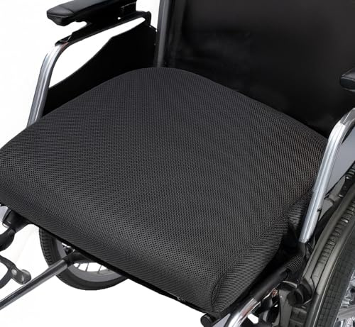 Gilbins Foam Chair Cushion, Seat Cushion, Car Seat Cushion, Office Chair Cushion or Wheelchair Cushion to Relieve Back Pain Wheelchair and Recliner Chair Pads