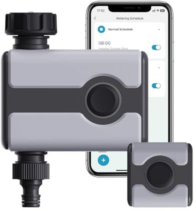 Aqualin WiFi & RFID Einzelkanal Automatische Bewässerungssteuerung | Smartes Zeitschaltuhr Gartenbewässerungssystem mit App | 50 m Reichweite