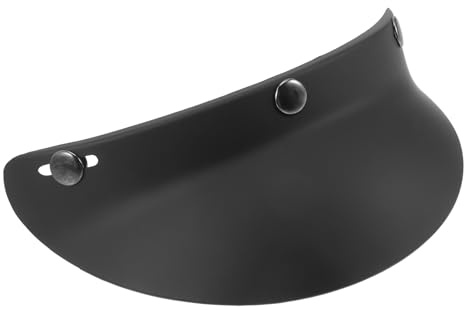 Cabilock Retro Helm Visier 8.3 Zoll Abnehmbar Pc Sonnenblende Für Motorrad Fahrrad Uv- Und Regenschutz Leichtes Schutzvisier Universal Einbau Outdoor Helmvisier