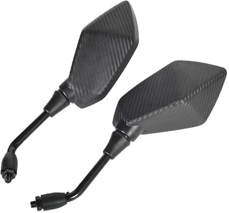 Motorrad Lenkerendenspiegel Für Kawa&saki Für Ninja Z750 Z800 Z900 Z1000 650R ER6N ER6F ER5 Rückspiegel 10mm Motorrad Seite Spiegel