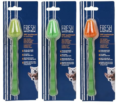 Jsnwernb Brosse À Dents Pour Petit Chien, Outil De Rafraîchissement De L À Manche Long, Brosse À Dents De Chiot Avec Poils Doux, Pour Chiots Chatons Petites Moyennes Quotidien Maison Voyage Entretien