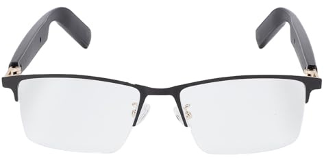 Annadue Lunettes Audio Intelligentes, Micro et Haut-Parleur Intégrés, Filtrage de la Lumière Bleue, Commande Vocale et Oreille Ouverte, écoute de Musique et D'appels pour L'extérieur