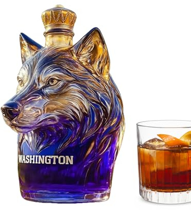 Motivo bottiglia di whisky – Artistica in colorato caraffa liquori esclusiva bottiglia design animale decorativo premium contenitore alcolico creativo edizione collezionista elegante struttura