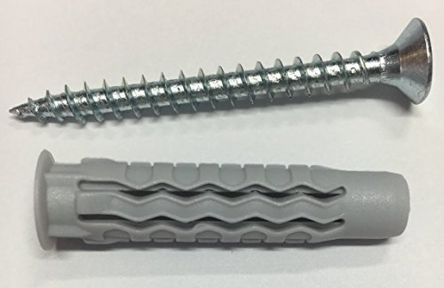 Stop e Viti Tasselli in nylon con Viti - 500 pezzi diam. 6 mm.