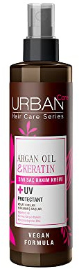 Urban Care Argan Oil & Keratin Nourishing & Anti-Breakage Repairing Leave In Conditioner Spray, 200ml