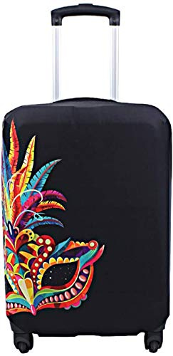 Utforska land resa bagage fodral resväska skydd passar 45 – 81 cm bagage, Karneval, S (18-22 inch luggage)