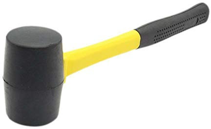 Vogueing Tool, martello in gomma morbida, martello in gomma, colore nero, per installazione in auto e in casa, 453,6 g