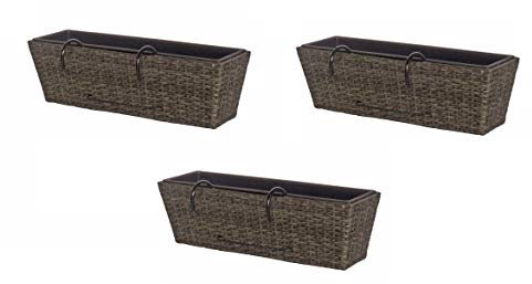 Benelando® 3X Balkonkasten mit Halterung