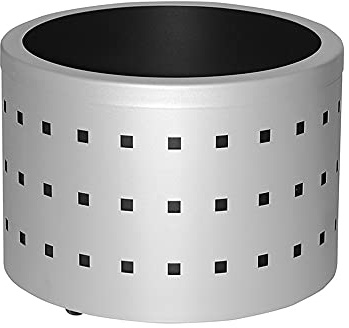 OFITURIA® Jardinera para Exterior Grande Redonda con Ruedas Macetero para Plantas Artificiales Apto para Parques y Jardines