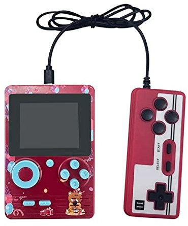 KINMRIS Retro Video Game Console Built-in 400 Classic Games 3.0 Inch Dual Player Mini Handheld Video Game Console AV Out