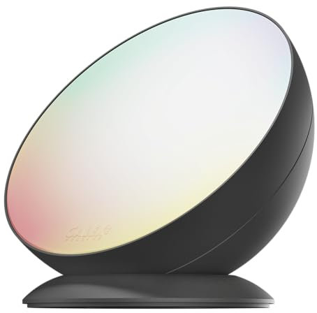 CALEX Lampada da Tavolo LED Smart, RGB e Bianco Caldo, Nera