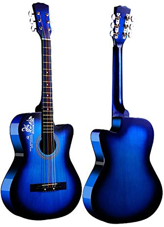 Steel Strings Akustikgitarre – 96,5 cm Junior/Student Konzertgitarre, perfektes Weihnachts- und Neujahrsgeschenk für Kinder und Erwachsene – komplettes Starter-Set