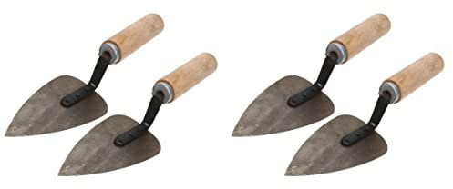 Llana de yeso llana de acero inoxidable Espátula de acero inoxidable, 4 piezas, paleta de hormigón, paleta eléctrica for hormigón, paleta de cemento, paleta for bordes, paleta de acabado triangular, r