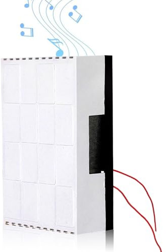 Beufee Wired Doorbell Chime, Ring Doorbell Wired Mechanical Wired Doorbell Chime Hard Wired Door Chimes with Front Door Ding Dong and Rear Tone for Home(220V)