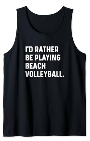 Ich spiele lieber Beachvolleyball Tank Top
