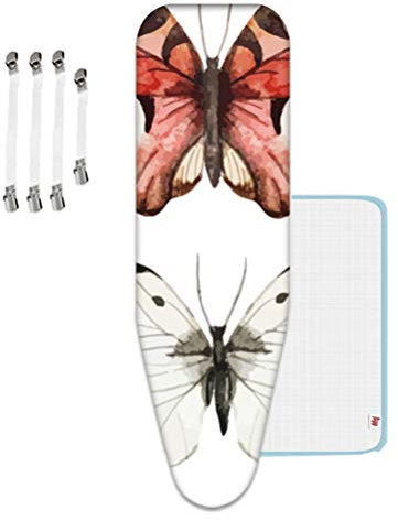 ZJBKX Ironing Board Cover, Fits boards 130-144 x 40-52cm, Adjustable Drawstring Iron Board Cover