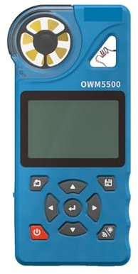 QXSJEDYCH Anemometers Digital Anemometer 5500 Digital Smart Anemometer Handheld Wind Speed Meter with WiFi Remote Control Speed Measurement Temperature Tester Anemometer