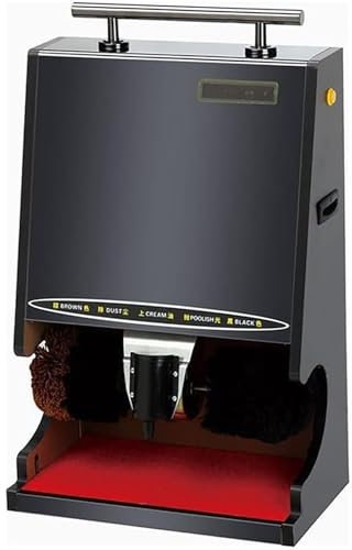 SFQEVHRZ Máquina limpiabotas automática, Inducción automática/Cepillo Combinado Doble/Protección de Apagado por sobrecalentamiento
