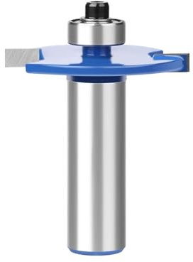 1pcs T Slot Router Bit, 1/2 Inch Shank Biscuit Jointer Router Bit Slot Cutter with Bearing Woodworking Milling Cutter Tool(12mmx4mm)
