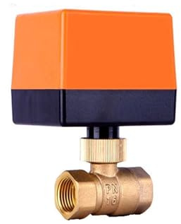 DN15/DN20/DN25 Elektrischer motorisierter Gewinde-Kugelhahn aus Messing, AC 220 V, 2-Wege, 3-Leiter, 1,6 MPa, mit Antrieb, 1 Stück(3/4,220VAC)