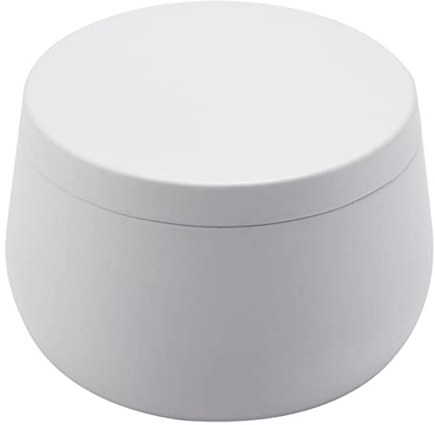 Jrifedptry Barattoli di latta per candele con coperchi, 12 barattoli per candele, barattoli in metallo da 226,8 g, contenitore per candele fai da te (D)
