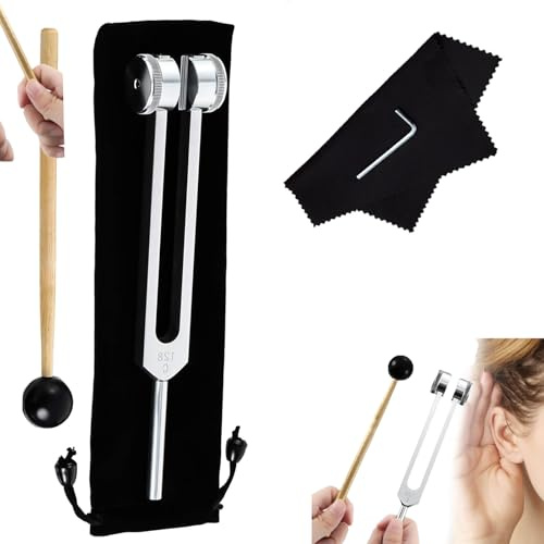 XRXRX Sound Healing Device - 128 Hz Tuning Fork for Therapy New Aluminum Alloy Tuning Forks for Healing, Repair Healing Device Tuning Fork,Sound Therapy Balancing Healers Vibration Accurate Frequency